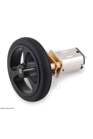 Pololu 650rpm 12v Mikro Metal Redüktörlü Dc Motor Hpcb Yükse Güçlü Karbon Fırçalı - Dual Şaft Pl-3050
