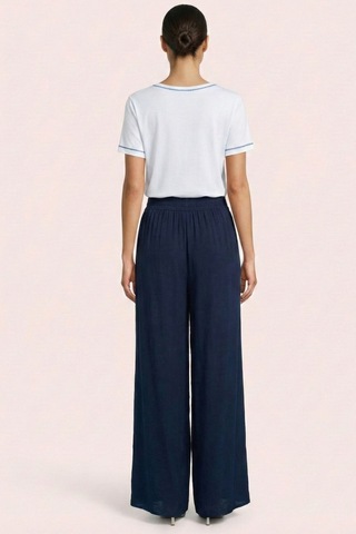 Casual Mavi Penye T-shirt Mavi