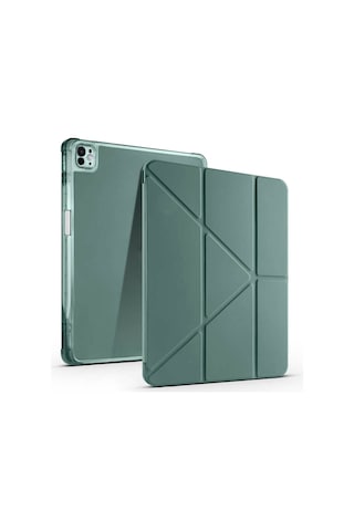 Apple Uyumlu iPad Air 13 İnç M3/m2 2025/2024 Katlanabilir Standlı Tablet Kılıf Kapaklı Kılıf