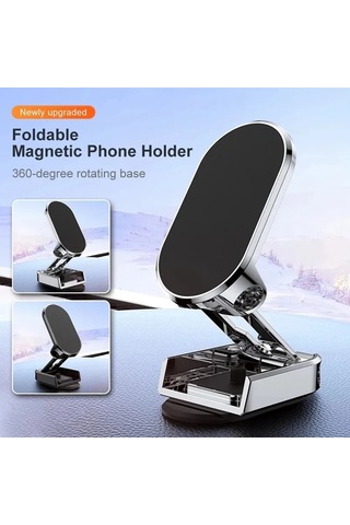 Liangmei Manyetik Araç Telefonu Tutucu Montaj Katlanır Mıknatıs