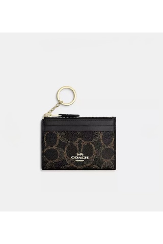 Coach Mini Id Skinny Case Kartlık-cüzdan Siyah - Altın