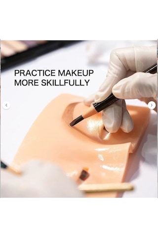 5d Silikon Makyaj Eğitim Yüzü Gerçekçi Makyaj Pratik Derisi Micropeeling Uyumlu