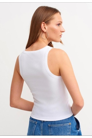 Refox Kadın 2'li Paket Fitilli Halter Yaka Örme Atlet T-shirt