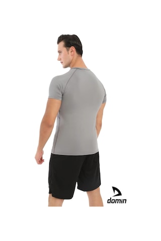 Hnc Sport Kısa Kollu Compression Body T-shirt Fitness Body Gym Body Tshirt Gri