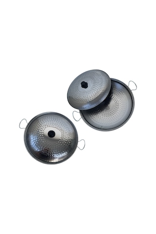 Yemek Pişirme Tavası Kapaklı 45 Cm'lik-82 Çelik