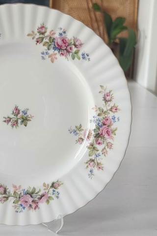 Moss Rose Bone China İngiliz Vintage Pasta Tabağı 19cm