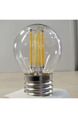 5'li Paket 4w E27 Rustik Top Ampul Ecolite Gün Işığı sarı Işık