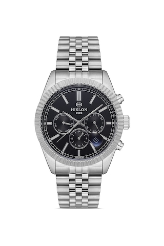 Hislon Men's Date Dt117s-04sss Gri