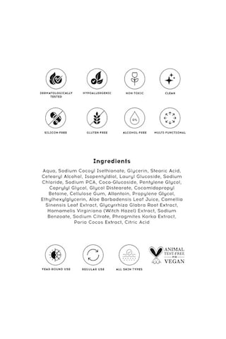 Cream Co. Ph Dengeli Krem Yüz Makyaj Temizleyici, Çift Aşamalı, Yeşil Çay Özü Aloe, Tüm Cilt Tipleri