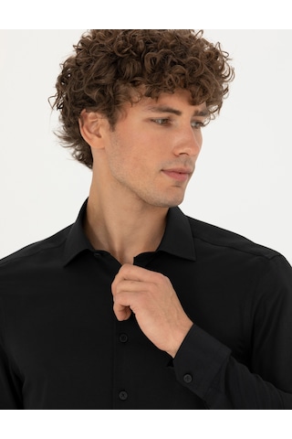 Pierre Cardin Erkek Siyah Gömlek Desenli 50275692-vr046 Siyah