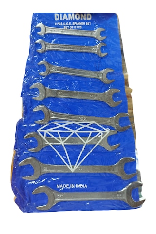 Diamond 8'li Açık Ağız Anahar Takımı Sarma Taşıyıcılı Kaliteli