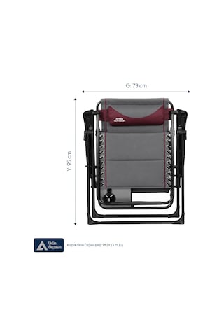 Aygaz Ekstra Geniş Alüminyum Şezlong Sandalye 120 Kg Kapasiteli, Konforlu Ve Şık Zero Gravity Lounger Tasarımı, Boyun Yastığı, Katlanabilir Yan Sehpa, Ayak Uzatma Desteği Koyu Gri