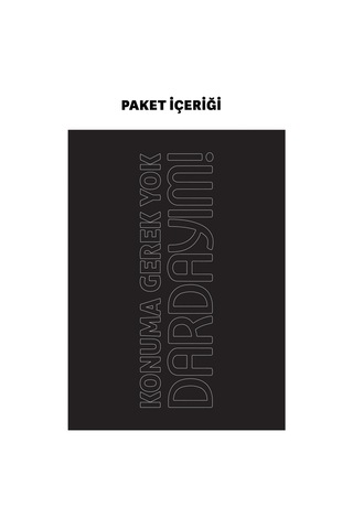 Konuma Gerek Yok Dardayım Araç Sticker 21x29 Cm, Oto Sticker, Araba Sticker