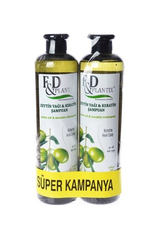 F&D Plantix Zeytinyağı ve Keratin Şampuan 2 x 700 ML F&D Plantix Zeytinyağı ve Keratin Şampuan 2 x 700 ML