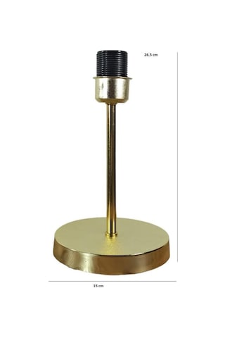 Metal Gövdeli Abajur Ayağı Gold