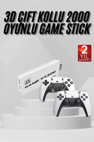 Mey Najmaddin 3d 4k 2000 Oyunlu Game Stick Oyun Konsolu Çift Konsol Najmaddin