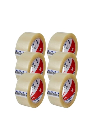 Ve-ge Koli Bandı 45x100 Şeffaf Fil En 45mm, Uzunluk Net 100 Metre, Basınca Ve Gerilime Dayanıklıdır 6 Adet Diğer