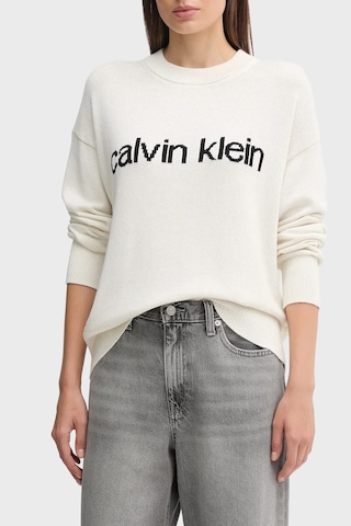 Calvin Klein Bayan Kazak Lv047c311g Yas Beyaz Beyaz
