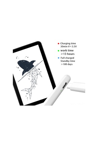 Reedark Stylus Kalem: Hata Tespiti Engelleme, Bluetooth Gerektirmez, Hemen Kullan, Doğru Ve Pürüzsüz, Kesintisiz Dokunma, Type-c Şarjlı