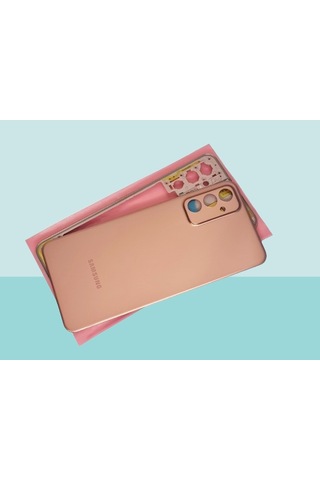 Tkgz Samsung Uyumlu Galaxy M23 Full Kasa Arka Kapak Batarya Kapağı - Gold Çok Renkli