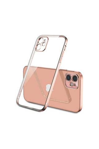 Apple Uyumlu iPhone 12 Kılıf Zore Gbox Kapak Gold