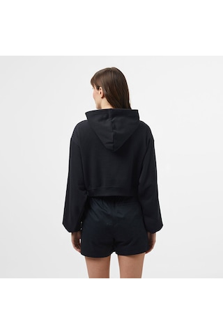 Converse Chuck Taylor Boxy Kadın Siyah Kapüşonlu Sweatshirt Siyah
