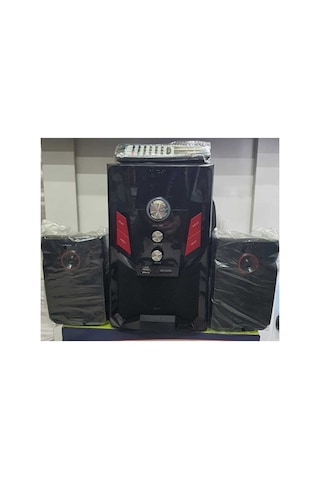 Ts-21 Hoparlör 2.1 Kanal 2+1 Ses Sistemi Fm Radyo Sd Kart Usb Bluetooth Uzaktan Kumandalı Subwoofer Hoparlör Ev Sinema Sistemi