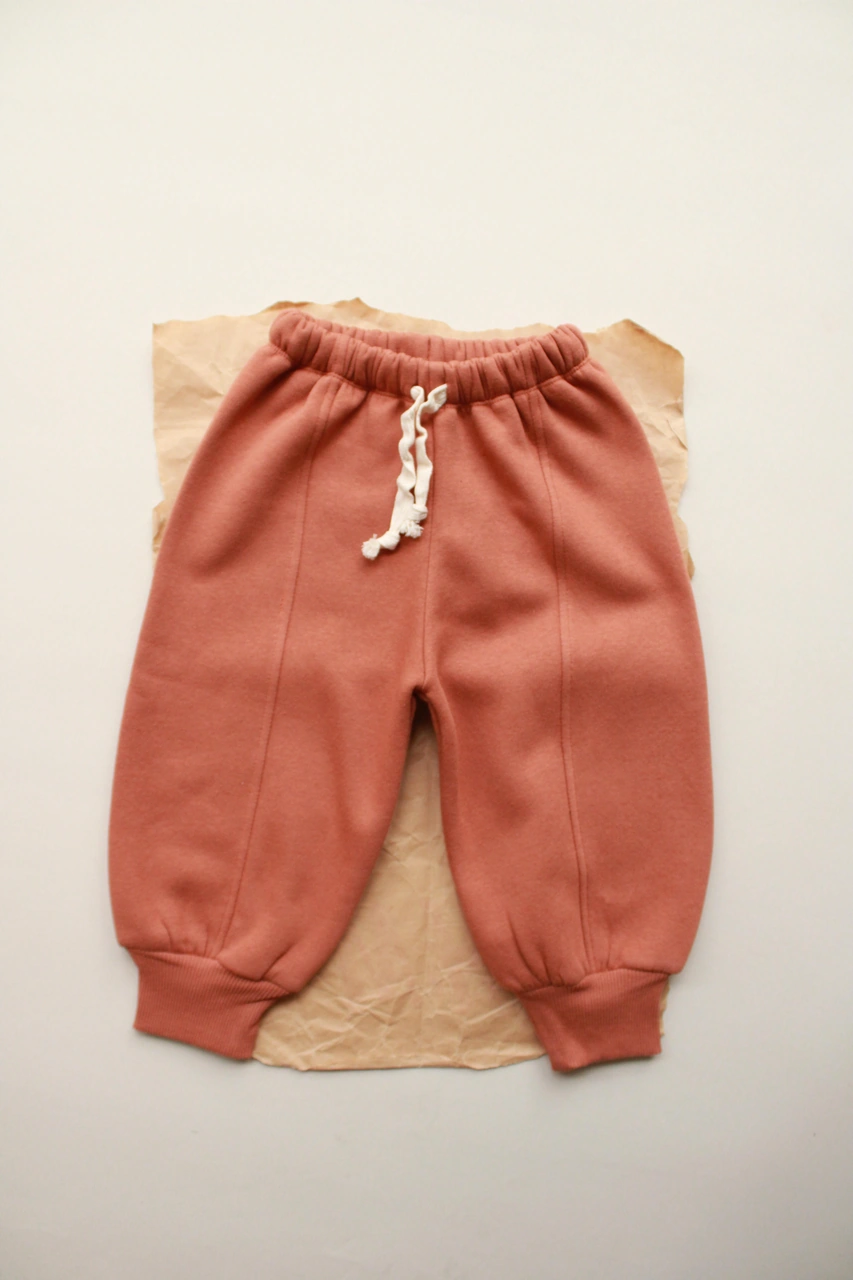 Kiremit Polarlı Eşofman Altı Kiremit