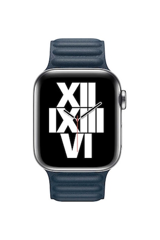 Watch 42mm Uyumlu Krd-34 Deri Mkst Kordon-lacivert