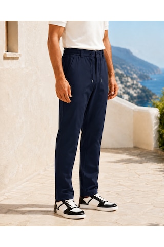 Danger Erkek Beli Lastikli Comfort Fit Pantolon Lacivert 0170ddngr