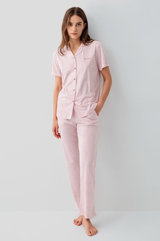 Pierre Cardin Kadın Pembe Gömlek Pijama Takım Pc9204-s-v1 Pembe