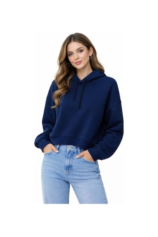 Bebuy Kapşonlu Sweatshirt Lacivert