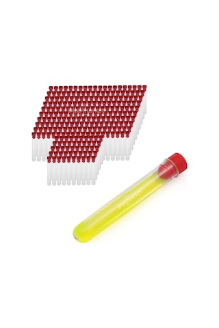 Test Tüpü P.S Kapaklı 16 x 100 MM - Plastik Deney Santrifüj Tüpü - 250 Adet/Paket
