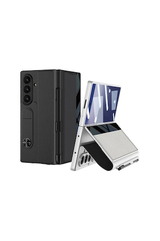 Teleplus Samsung Galaxy Uyumlu Z Fold 7 Kılıf Fest Kalem Bölmeli Kapaklı Pc Sert Kapak