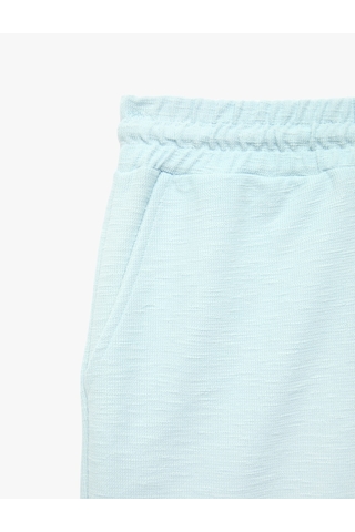 Koton Regular Fit Cepli Bermuda Beli Bağcıklı Şort Mavi 6sam40068mk