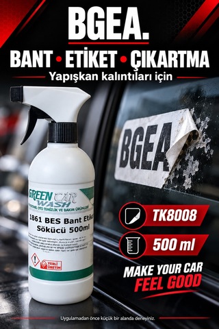 Bgea Green Car Wash Bant Ve Etiket Sökücü Sprey 500 Ml Tk8008