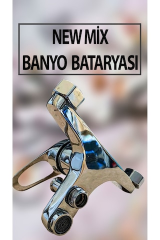 New Mix Model Banyo Bataryası Krom