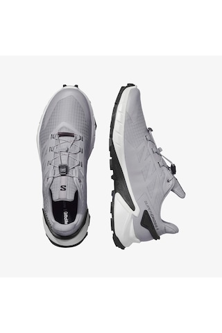 Salomon Supercross 4 Alloy/white/black Erk Patika Koşusu Ayakkabısı L45447500 Gri