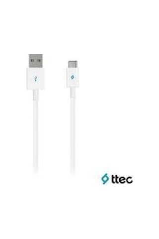 Ttec Type-C Şarj Kablosu Beyaz 120Cm Usb 2.0 2Dk12B (416488787)