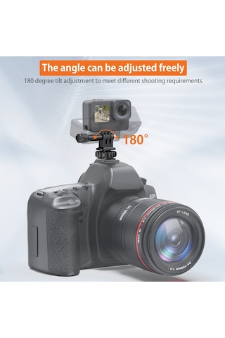 Vrıg Ac24 Spor Kamera Soğuk Ayakkabı Montaj Adaptörü Siyah