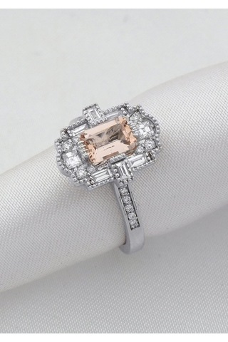 Pırlanta Tasarım Morganite Yüzük
