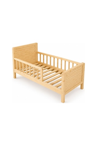 Dogal Ahsap Çocuk Ve Yetiskin Yatagi Karyola Ayakli 80x160x21 Cm Kry002