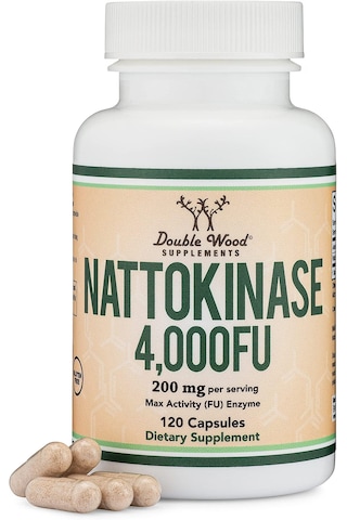 Double Wood Nattokinase 4000fu 120 Capsules Usa Menşeii Dmmedicineden
