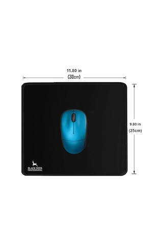 BLACK DEER Professional Siyah Küçük Boy Gaming Mouse Pad 30x25 Cm