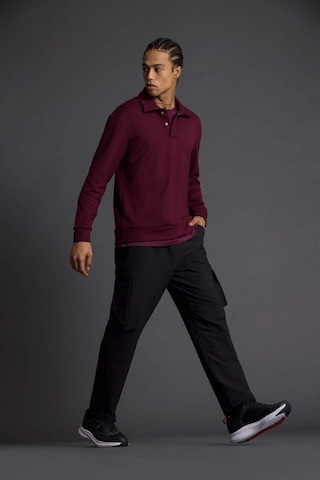 Defacto Standart Fit Polo Yaka Modal Sporcu Sweatshirt G3596ax25wnbr34 Bordo-br34
