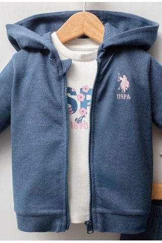 U.S. Polo Assn. U.s. Polo 3lü Takım Mavi-12658 Mavi