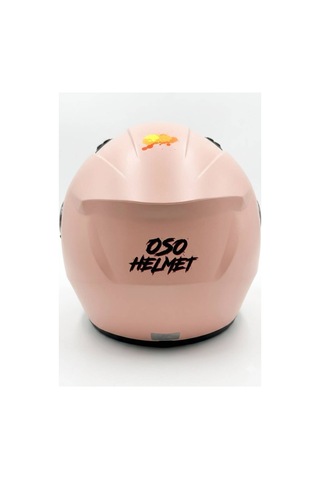 Oso Helmet Yarım Kask Gözlüklü Fusya Pembe - M Beden Pembe
