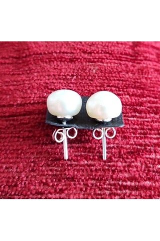 Oriental Kuyumculuk Jewellery Gümüş Inci Küpe Gümüş