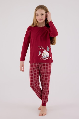 Arnetta Kız Çocuk Bordo Pijama Takımı Ar3445-c-v1 Bordo