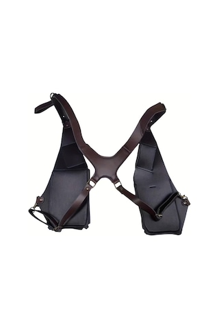 Willowhaven Vintage Kolçak Askılı Erkek Ve Kadın Outdoor Kare Sırt Çantası Koyu Kahverengi